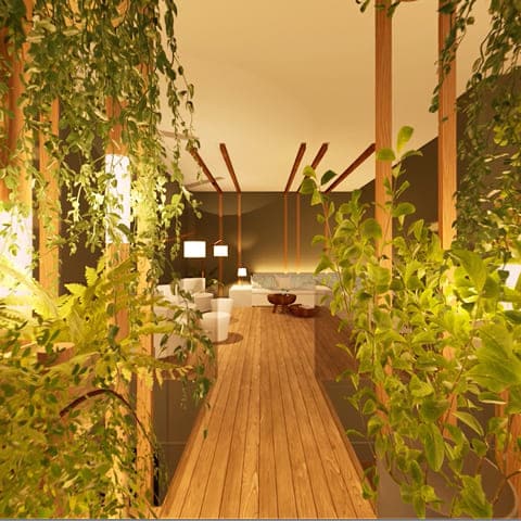 3D-Simulation des neuen Baumwipfel-Pfads im Ph&ouml;nix-Bad Ottobrunn Neugestaltung der Saunawelt (&copy; wellverde concept GmbH) Anfang M&auml;rz 2026 startet die Neugestaltung unserer Saunawelt f&uuml;r dein Wohlbefinden.