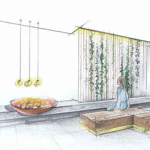 im Silent Garden (Architektur-Zeichnung, &copy; wellverde concept GmbH) Anfang M&auml;rz 2026 wird deine Lieblingssauna im Ph&ouml;nix-Bad rundum erneuert.